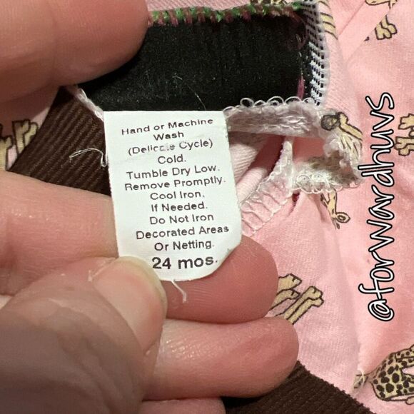 Sew Spoiled Giraffe Dress with Pants Size 24 Months - Picture 7 of 8